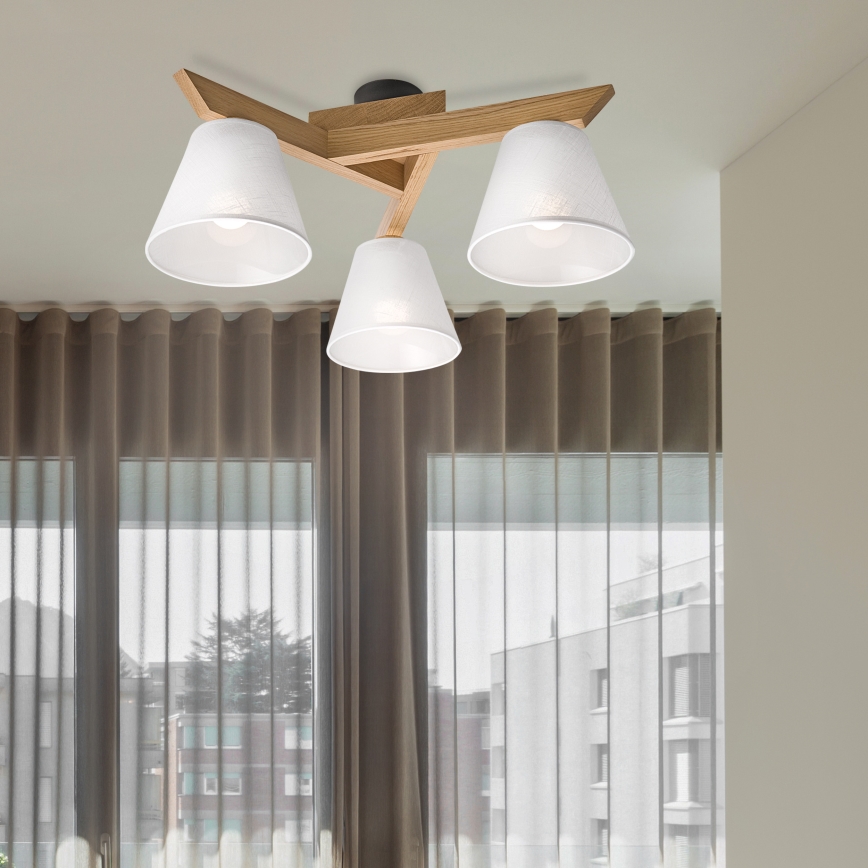 Plafon ANTONIO 3xE14/40W/230V dąb