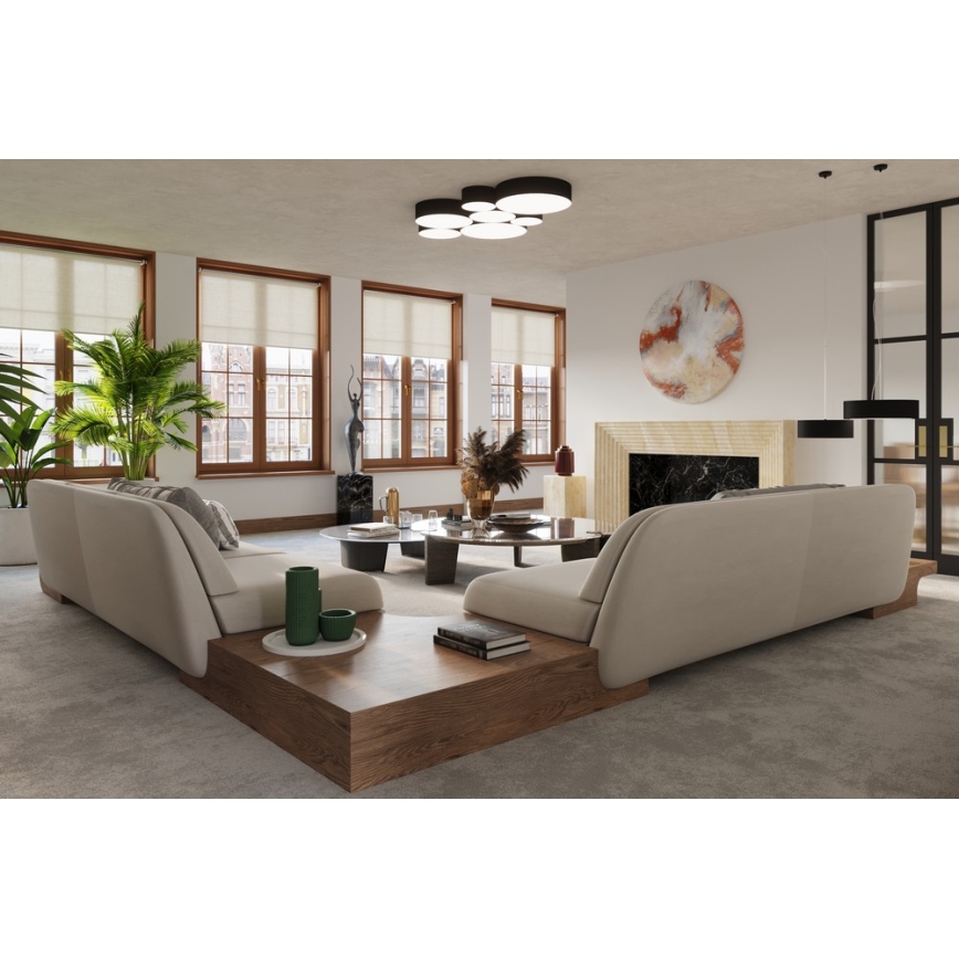 Sollux SL.0121 - Plafon ARENA 35 2xE27/60W/230V czarny