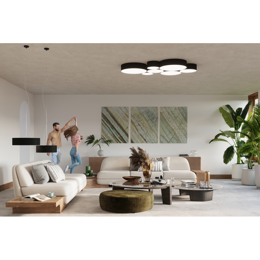 Sollux SL.0121 - Plafon ARENA 35 2xE27/60W/230V czarny