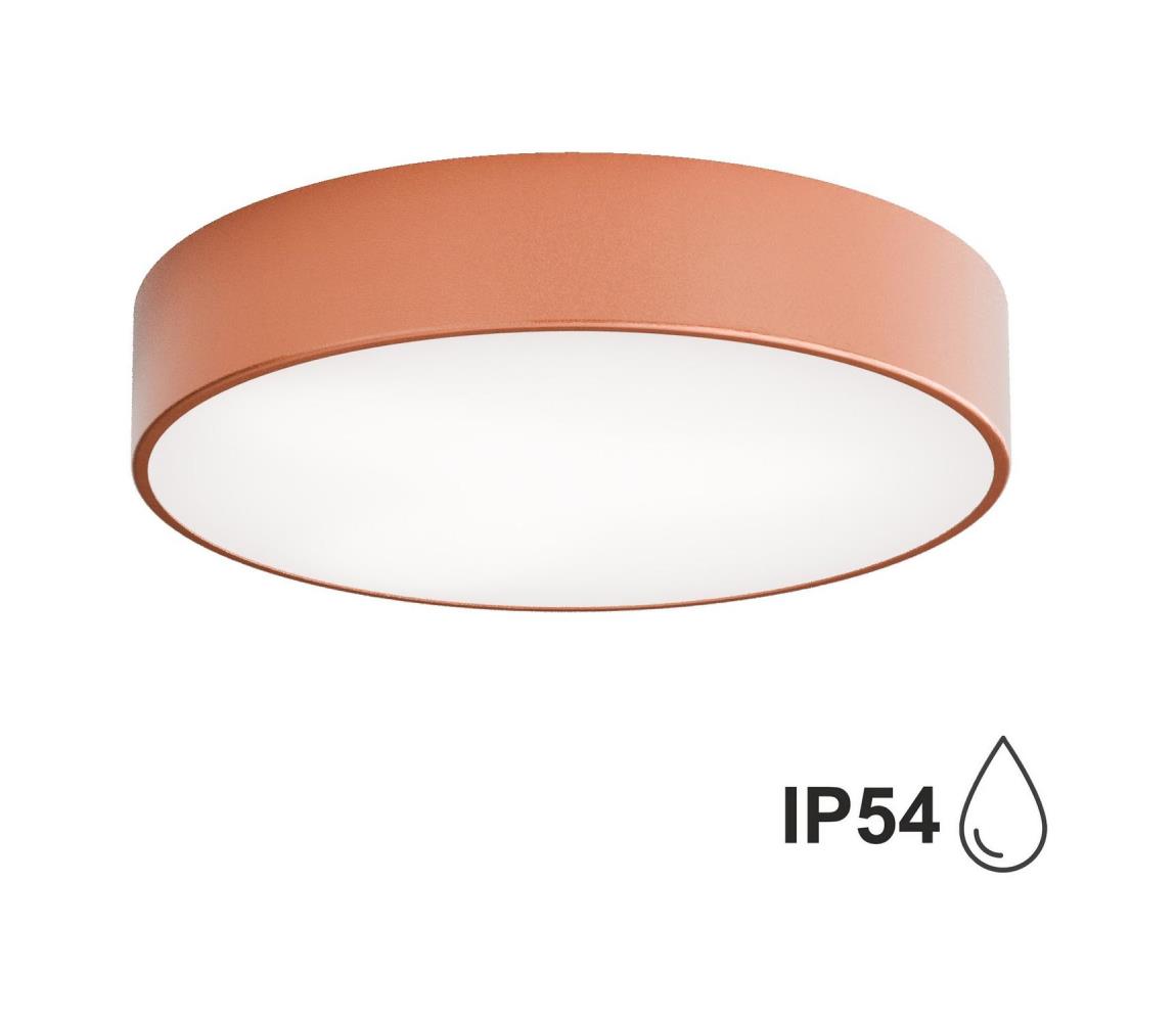 Plafon łazienkowy CLEO 3xE27/24W/230V średnica 40 cm miedź IP54