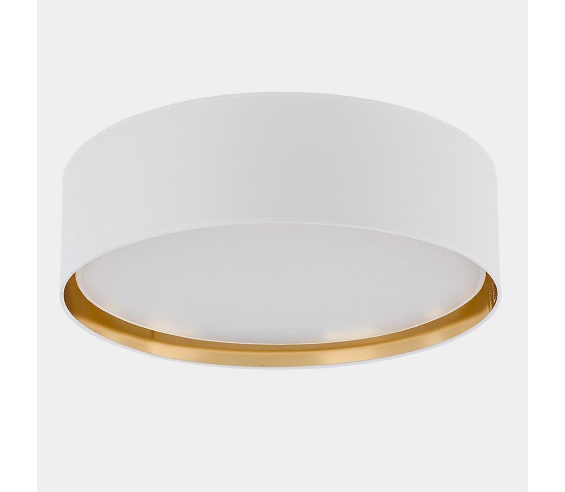 Plafon BILBAO 4xE27/15W/230V śr. 60 cm biały/złoty