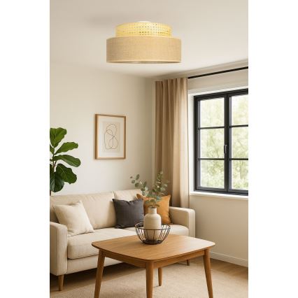 Plafon BOHO 1xE27/60W/230V beżowy