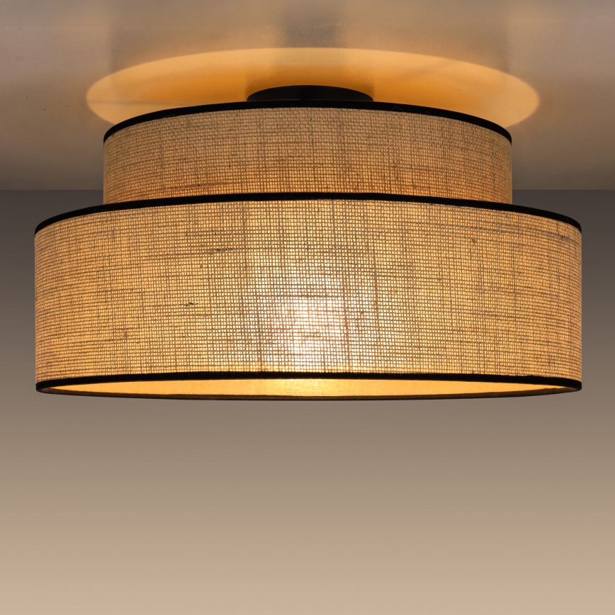 Plafon BOHO 1xE27/60W/230V beżowy