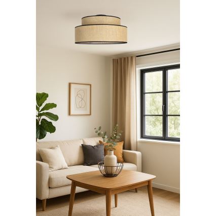 Plafon BOHO 1xE27/60W/230V beżowy
