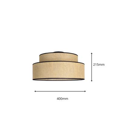 Plafon BOHO 1xE27/60W/230V beżowy