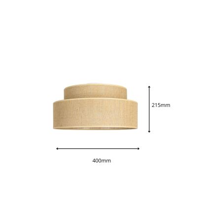 Plafon BOHO 1xE27/60W/230V beżowy