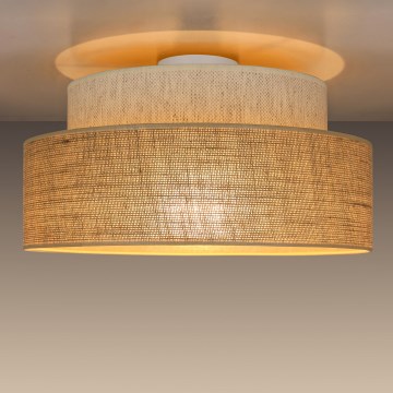 Plafon BOHO 1xE27/60W/230V biały/beżowy