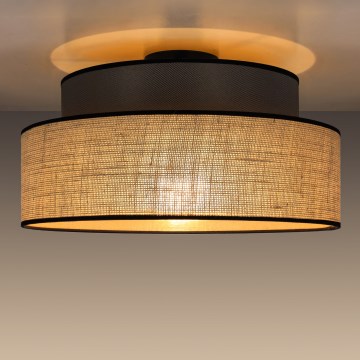 Plafon BOHO 1xE27/60W/230V brązowy/beżowy