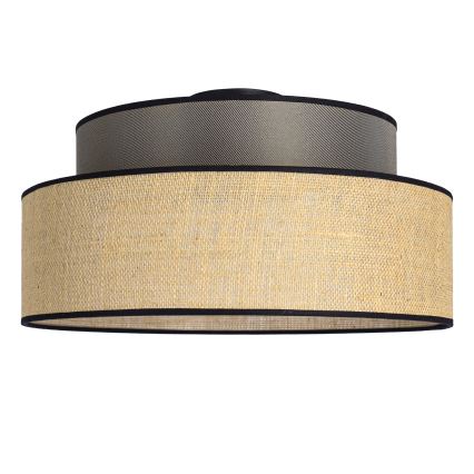 Plafon BOHO 1xE27/60W/230V brązowy/beżowy