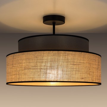 Plafon BOHO 1xE27/60W/230V brązowy/beżowy