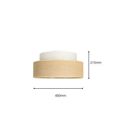 Plafon BOHO 1xE27/60W/230V kremowy/beżowy