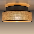 Plafon BOHO 1xE27/60W/230V śr. 40 cm brązowy/beżowy