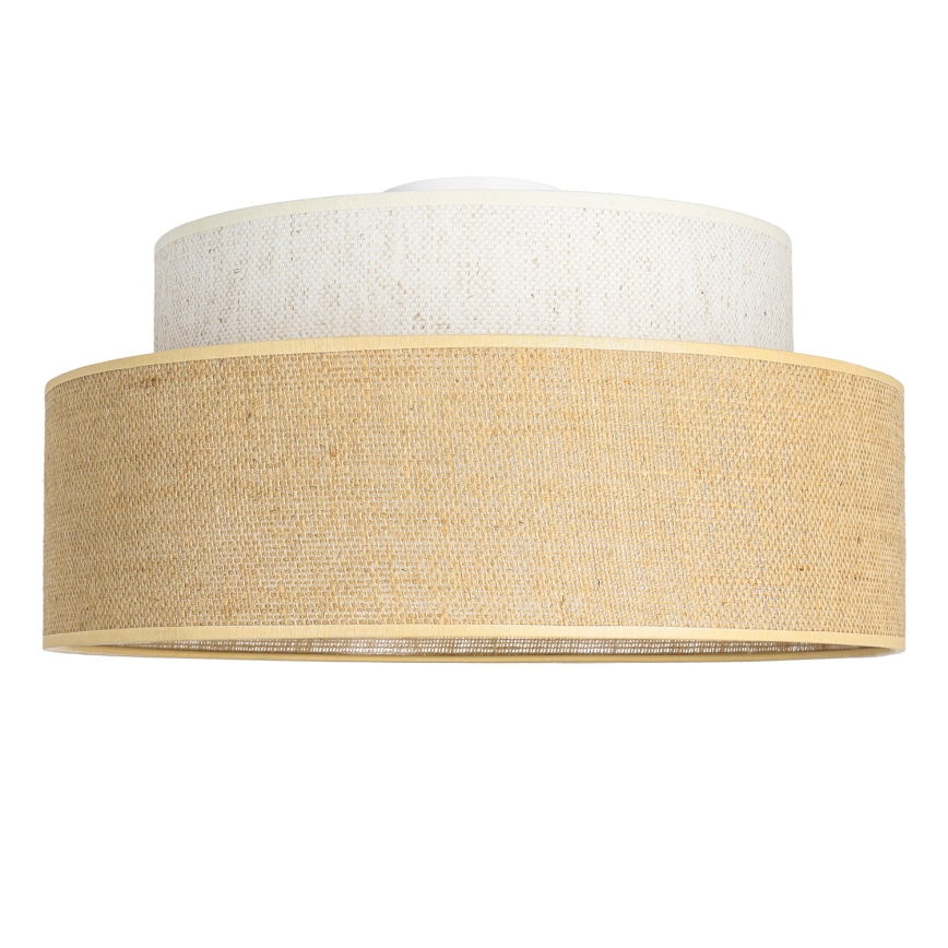 Plafon BOHO 1xE27/60W/230V śr. 40 cm kremowy/beżowy