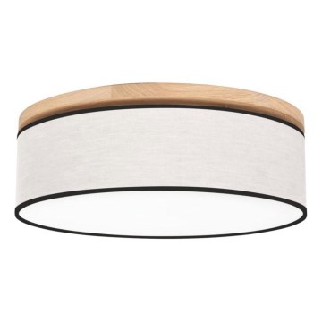 Plafon BOHO 4xE27/25W/230V śr. 58 cm dąb