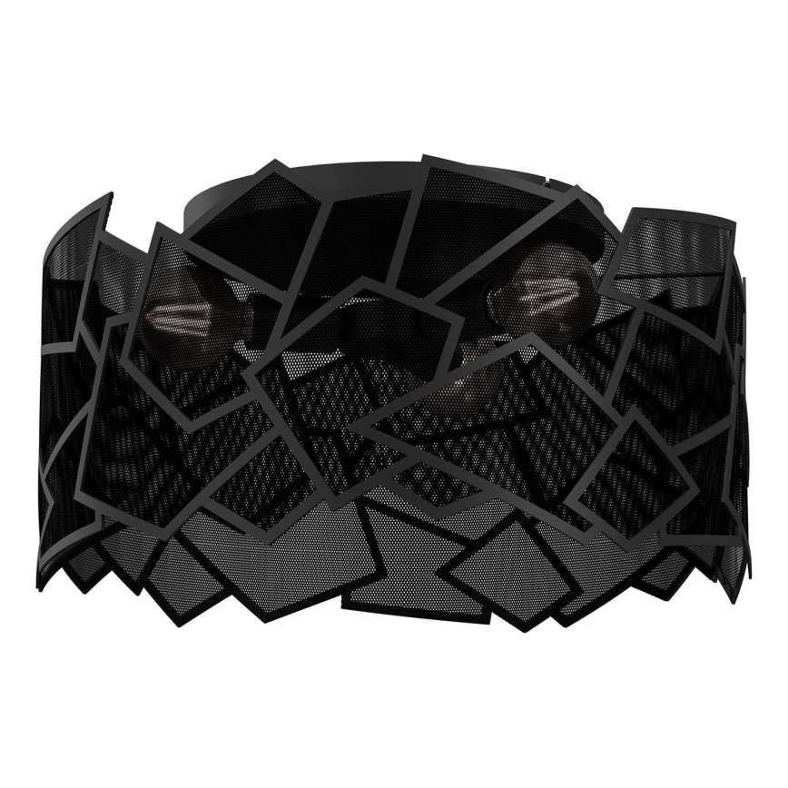 Plafon CAMO 3xE27/15W/230V czarny