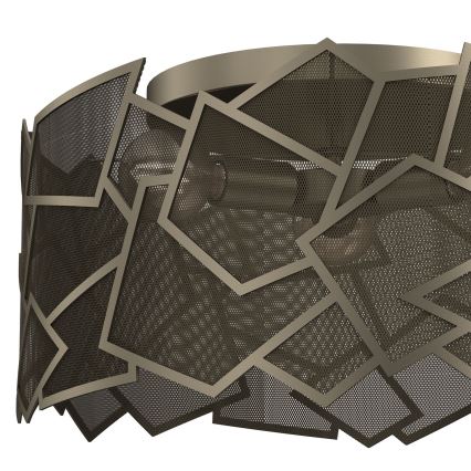 Plafon CAMO 3xE27/15W/230V złoty
