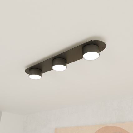 Plafon DIAZ 3xGX53/12W/230V czarny