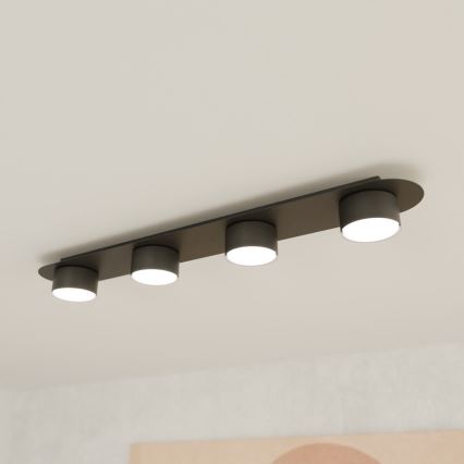 Plafon DIAZ 4xGX53/12W/230V czarny