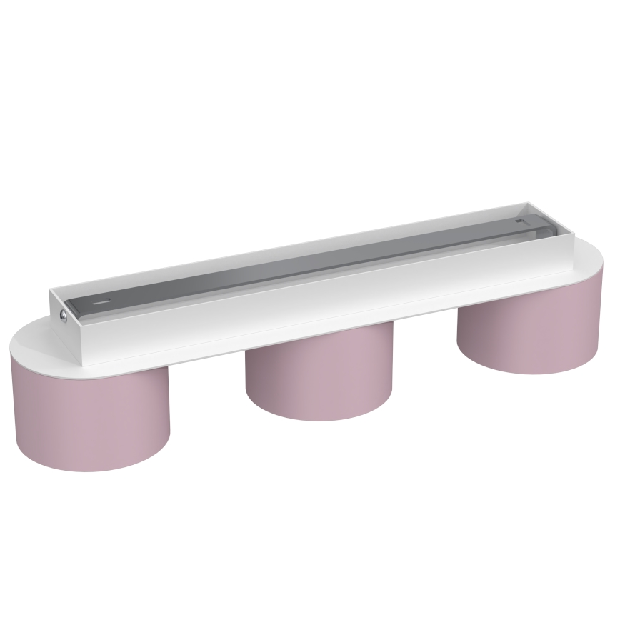 Plafon DIXIE 3xGX53/11W/230V różowy