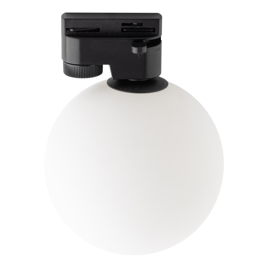 Plafon do 1-fazowego systemu szynowego TRACER 1xG9/8W/230V biały/czarny