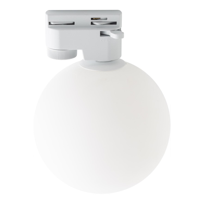 Plafon do 1-fazowego systemu szynowego TRACER 1xG9/8W/230V biały
