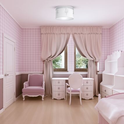 Plafon dziecięcy BALLET 1xE27/60W/230V