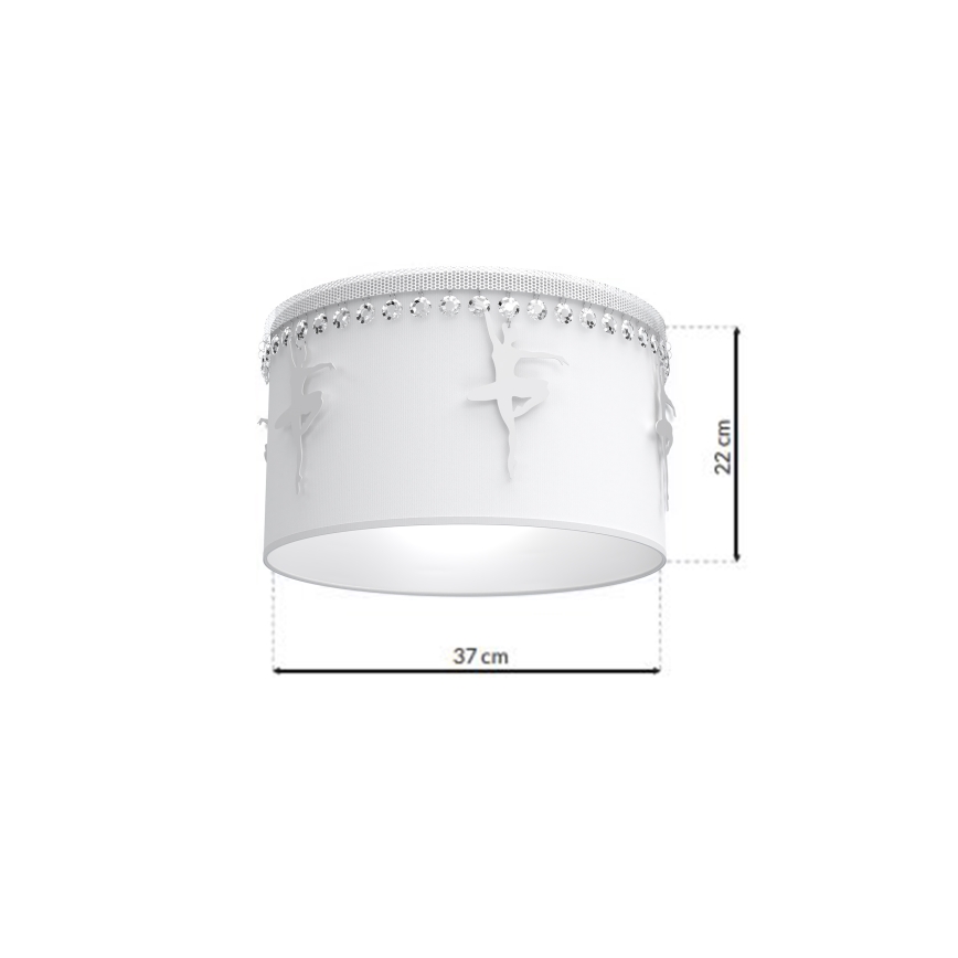 Plafon dziecięcy BALLET 1xE27/60W/230V