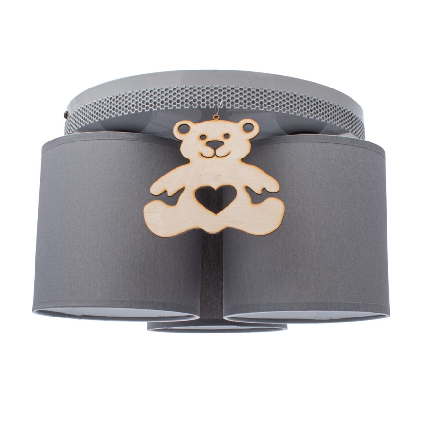 Plafon dziecięcy BEAR 3xE27/60W/230V