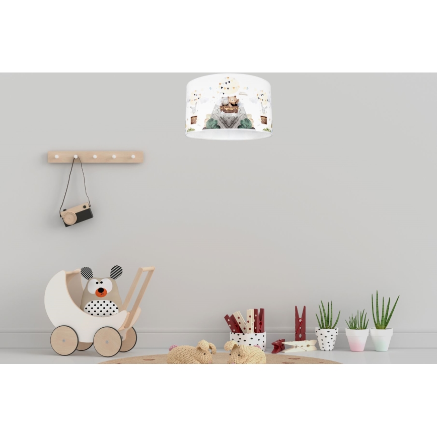 Plafon dziecięcy BEARS 1xE27/60W/230V