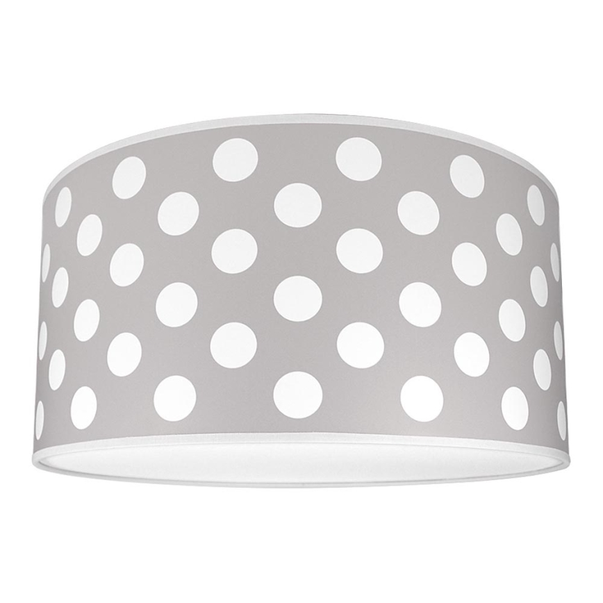 Plafon dziecięcy DOTS GREY 2xE27/60W/230V szary