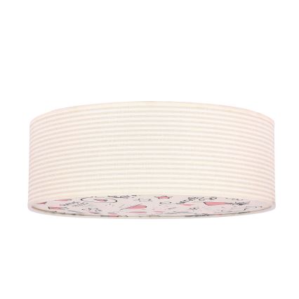 Plafon dziecięcy KIDDY 2xE27/40W/230V beżowy/różowy