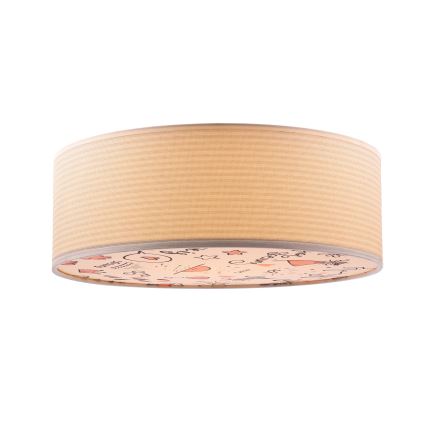 Plafon dziecięcy KIDDY 2xE27/40W/230V beżowy/różowy