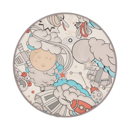 Plafon dziecięcy KIDDY 2xE27/40W/230V biały/beżowy
