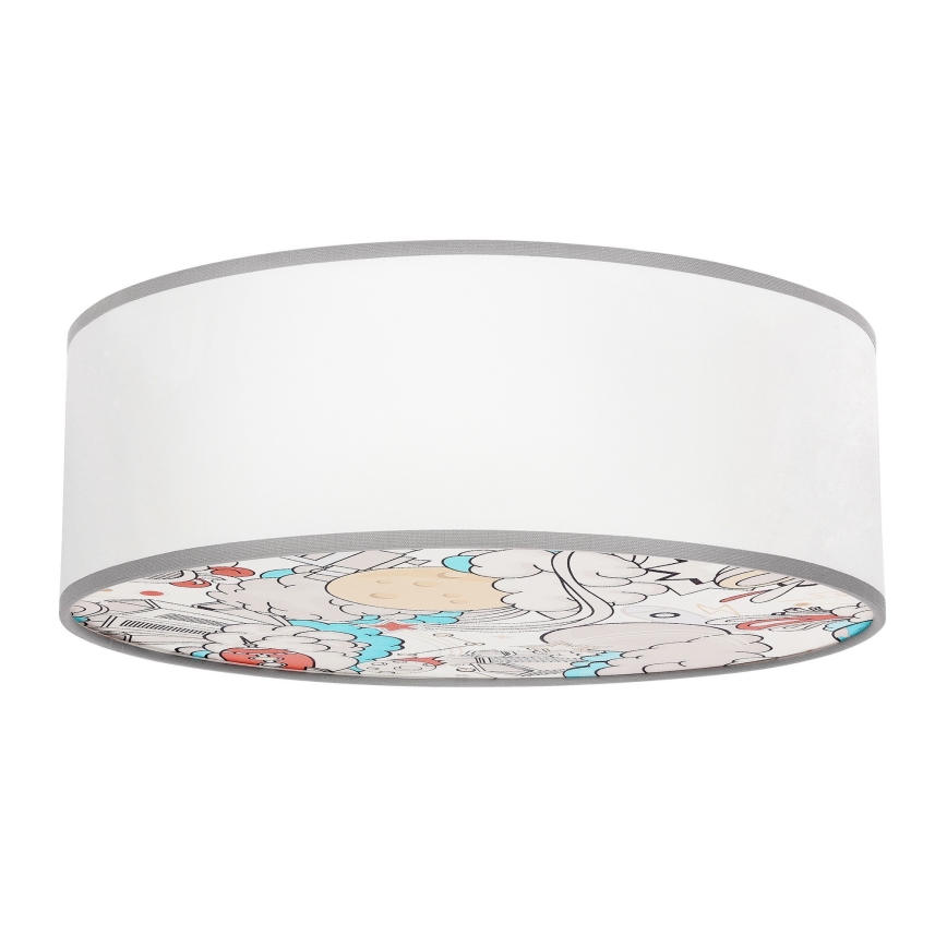 Plafon dziecięcy KIDDY 2xE27/40W/230V biały/beżowy
