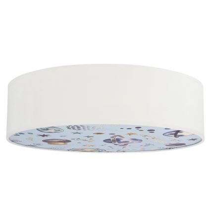 Plafon dziecięcy KIDDY 2xE27/40W/230V biały/niebieski