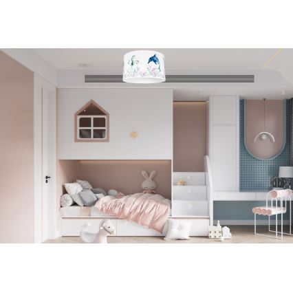 Plafon dziecięcy OCEAN 1xE27/60W/230V