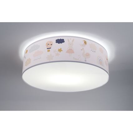 Plafon dziecięcy SWEET DREAMS 2xE27/60W/230V śr. 40 cm