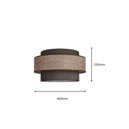 Plafon GRACE 1xE27/60W/230V brązowy/beżowy