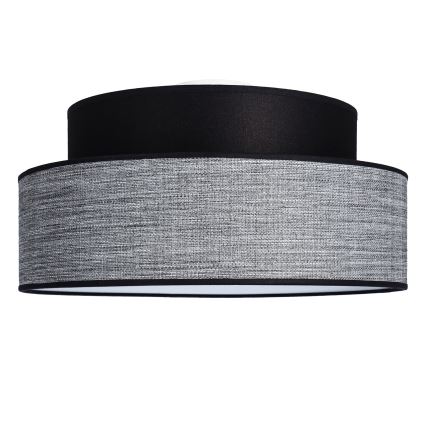 Plafon GRACE 1xE27/60W/230V czarny/szary