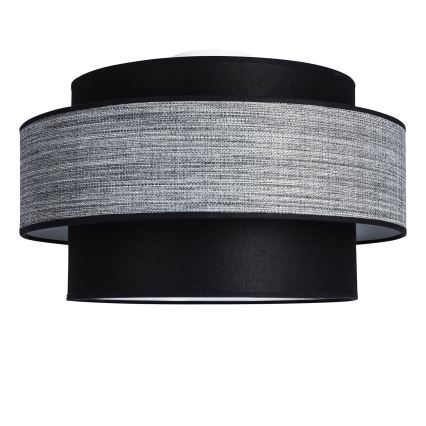 Plafon GRACE 1xE27/60W/230V czarny/szary
