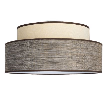 Plafon GRACE 1xE27/60W/230V kremowy/brązowy