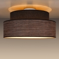 Plafon GRACE 1xE27/60W/230V śr. 40 cm brązowy/beżowy