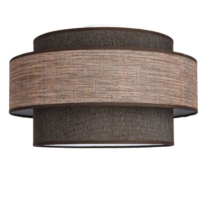 Plafon GRACE 1xE27/60W/230V śr. 40 cm brązowy/beżowy