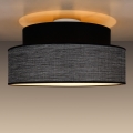 Plafon GRACE 1xE27/60W/230V śr. 40 cm czarny/szary