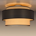 Plafon GRACE 1xE27/60W/230V śr. 40 cm kremowy/szary