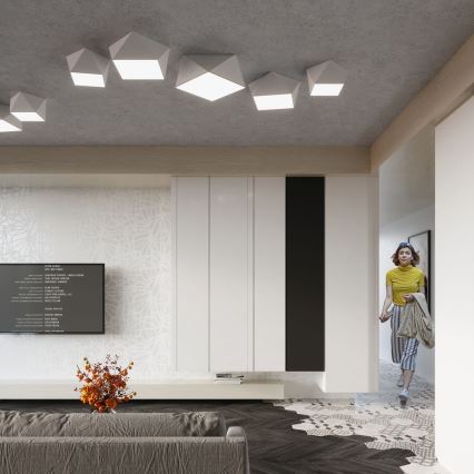 Plafon HEXA 3xE27/60W/230V biały