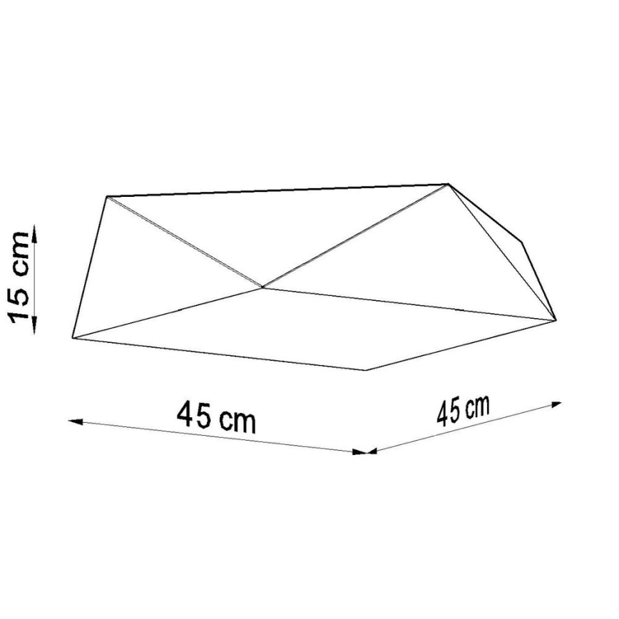 Plafon HEXA 3xE27/60W/230V biały