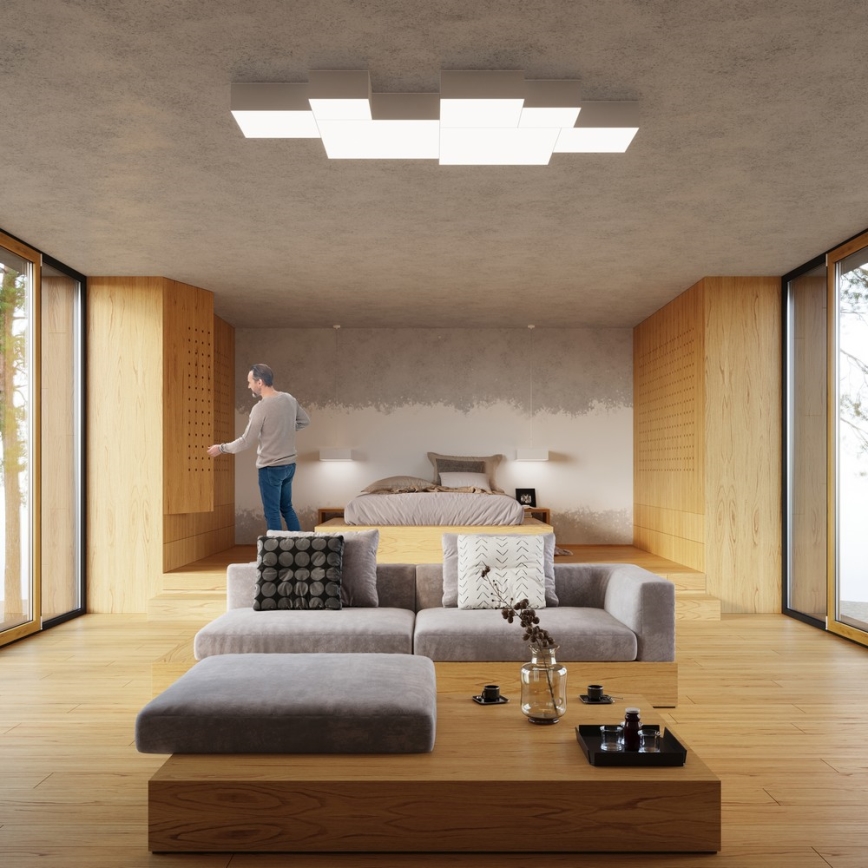 Sollux SL.0138 - Plafon HORUS 35 2xE27/60W/230V biały