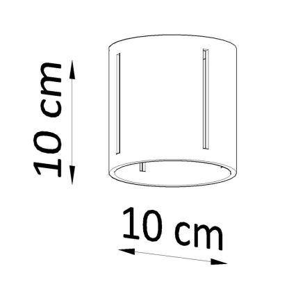 Plafon INEZ 1xG9/40W/230V szary