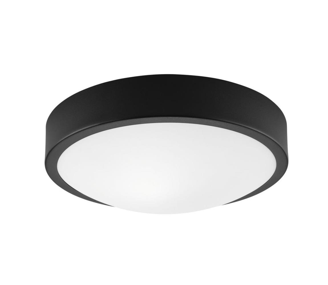 Plafon JONAS 1xE27/60W/230V śr. 26 cm czarny